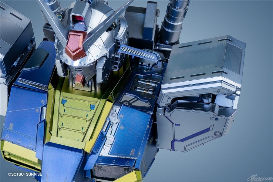 Bandai Mobile Suit Gundam BN Metal Works Vol. 1 RX-78-2 Gundam Metal Model Kit, 6.3-Inch - View 13