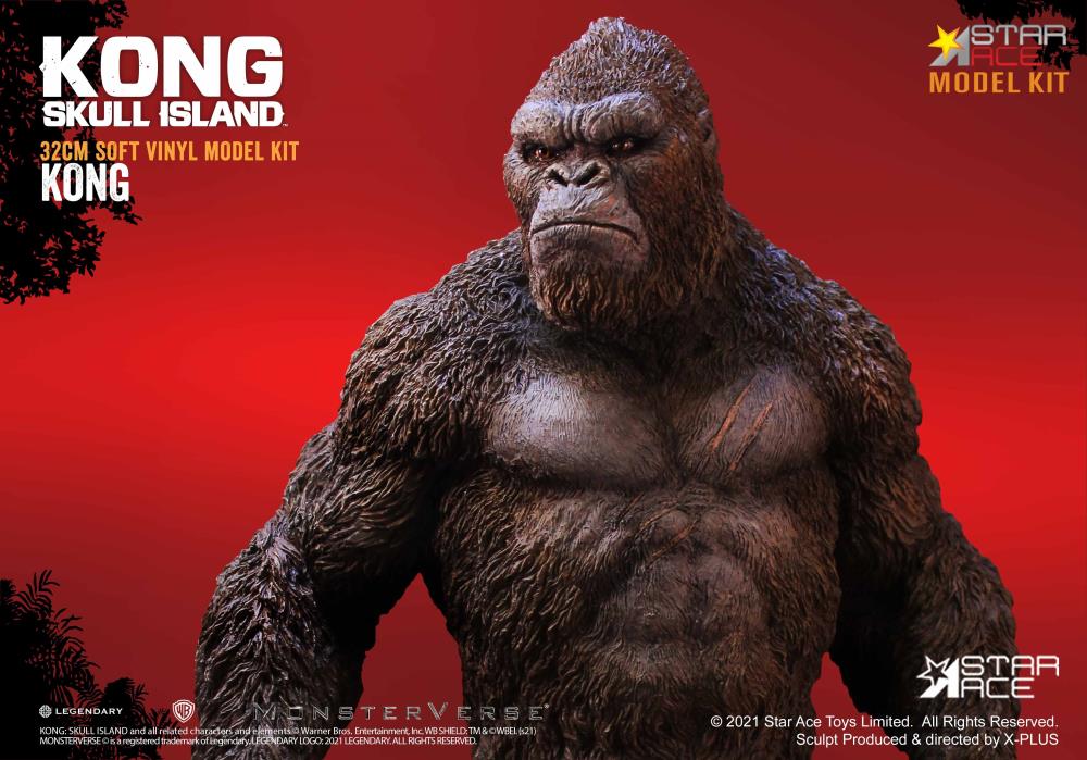 X-Plus Kong: Skull Island Kong Soft Vinyl Unpainted 13-Inch Model Kit - View 4