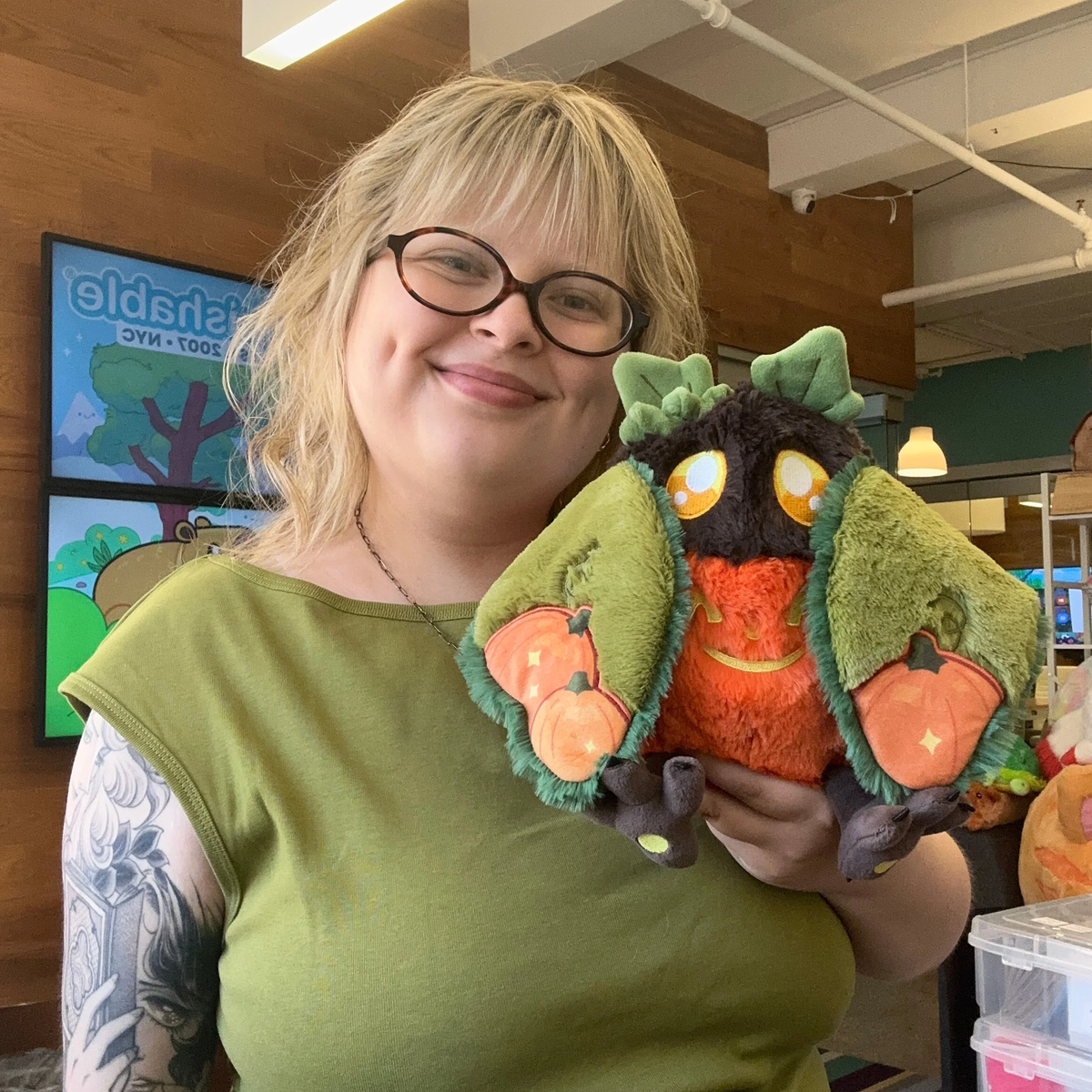 Squishable Mini Jack O' Lantern Mothman 9-Inch Soft Plush Toy Collectible - View 7