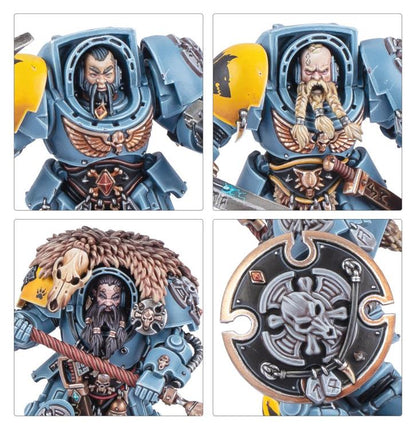 Games Workshop Warhammer 40,000 Space Wolves Wolf Guard Terminators Citadel Plastic Miniatures Set - View 4