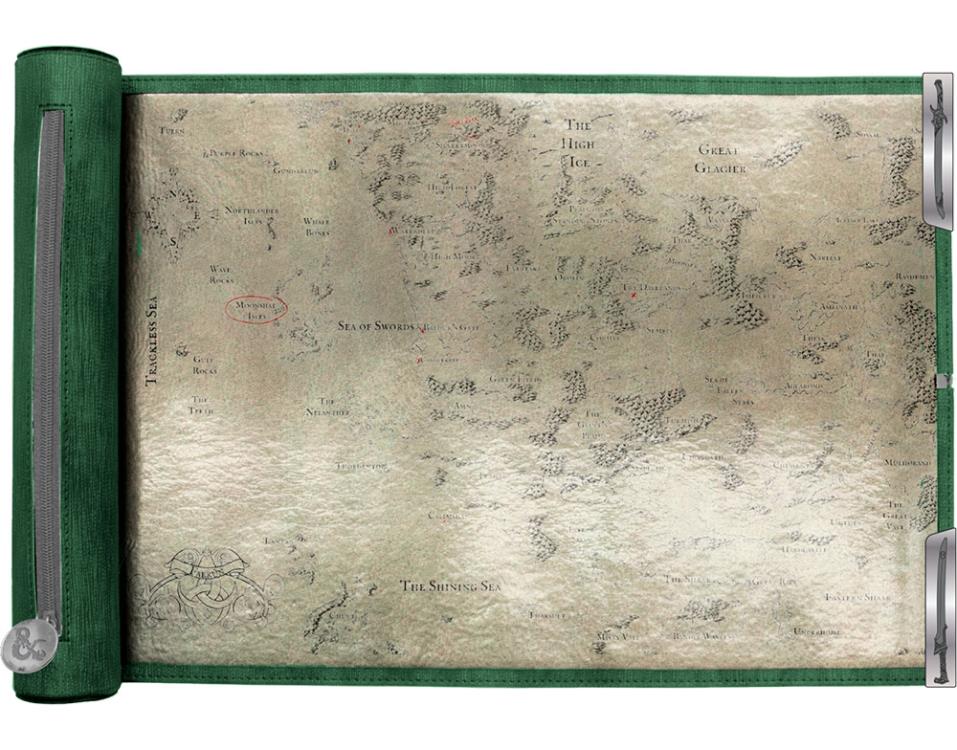 Ultra Pro D&D Artifacts Across Eternities Drizzt and the Forgotten Realms Premium Dice Scroll Map - View 3