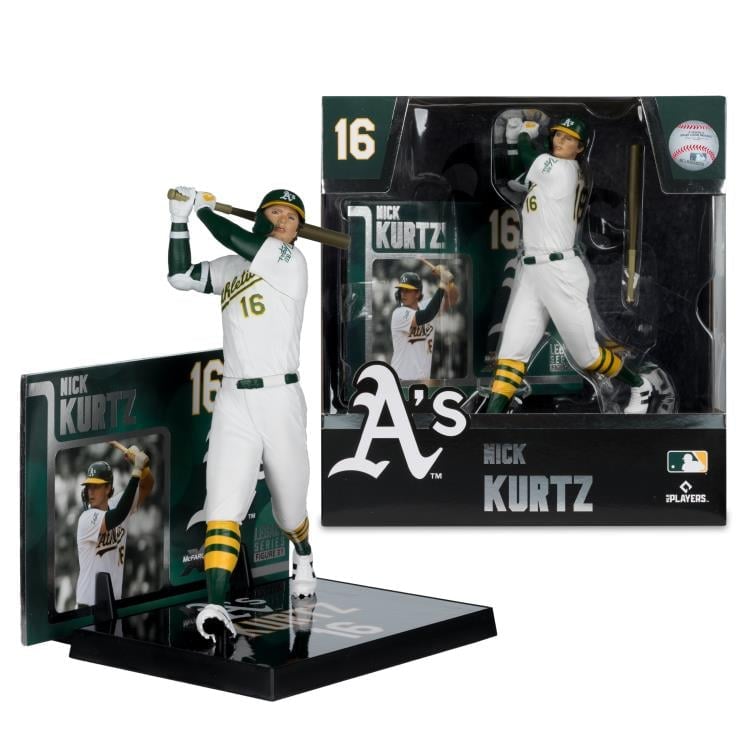 McFarlane Toys MLB SportsPicks Nick Kurtz Oakland Athletics 7-Inch Posed Figure - View 7