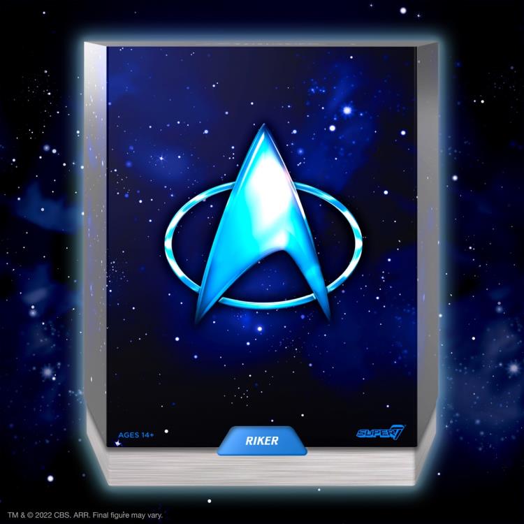 Super7 Star Trek: The Next Generation ULTIMATES! Commander Riker Plastic Action Figure - View 6