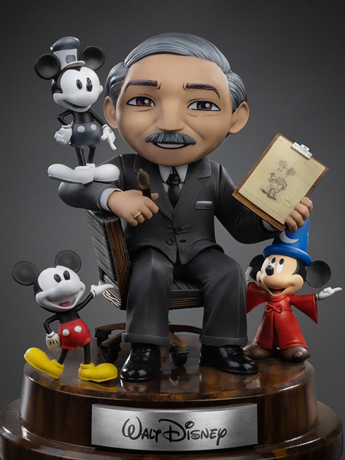 Iron Studios Disney MiniCo Walt Disney Figure with Mickey Mouse
