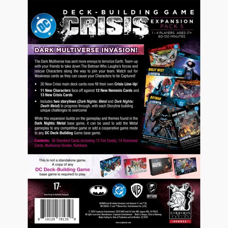 Cryptozoic DC Comics Deck-Building Card Game: Death Metal Crisis Expansion - View 8