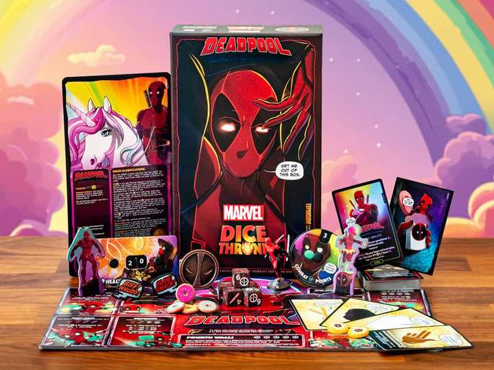 USAopoly Marvel Dice Throne X-Men Single Hero (Deadpool) Deluxe Expansion Box - View 2