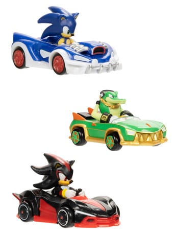 Jakks Pacific Sonic the Hedgehog Wave 4 Die-Cast 1/64 Scale Vehicles Set of 3