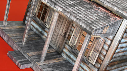 Extreme-Sets Multiverse Collection Log Cabin 1/12 Scale Pop-Up Diorama (14-Inch) - View 11