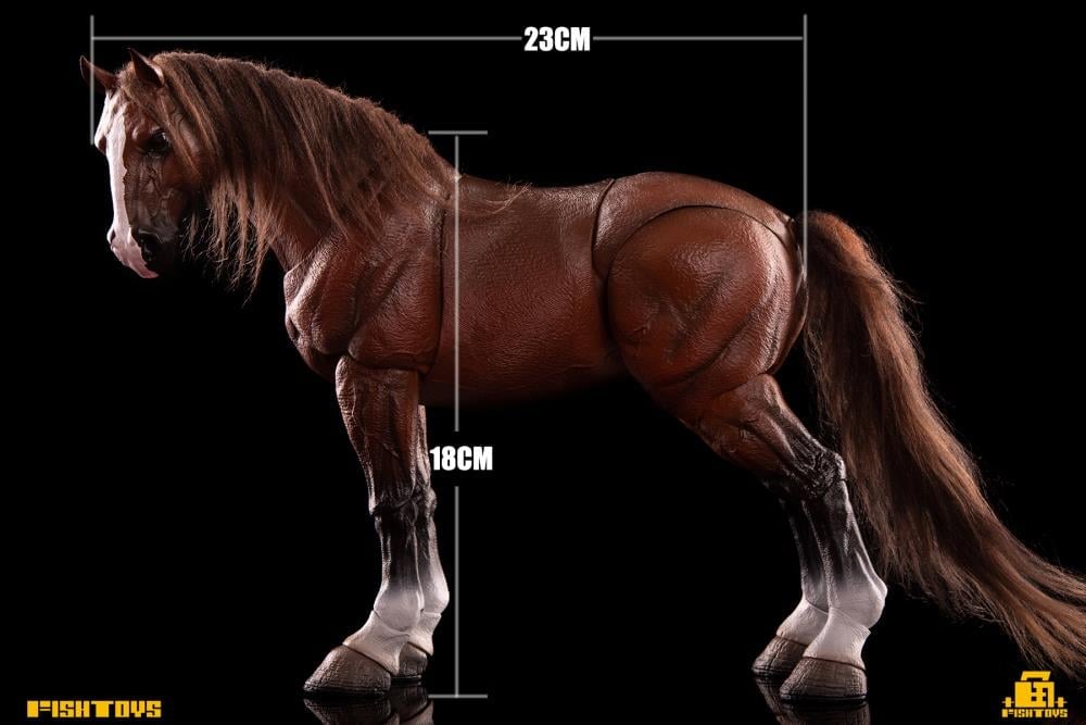 Fish Toys D20studio Wilderness Series Horse Basic Brown A Ver. 1/12 Scale Action Figure - View 12