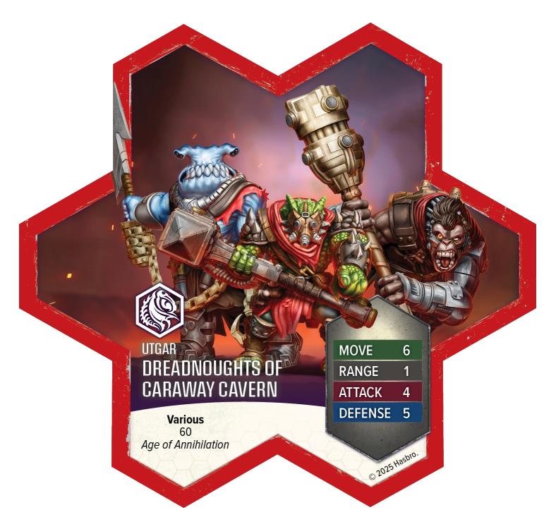 Renegade Game Studios Heroscape Crimson Widow and Dreadnoughts of Caraway Cavern Army Expansion Unpainted - View 5