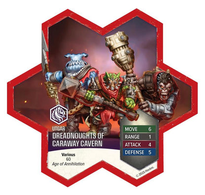 Renegade Game Studios Heroscape Crimson Widow and Dreadnoughts of Caraway Cavern Army Expansion Unpainted - View 5