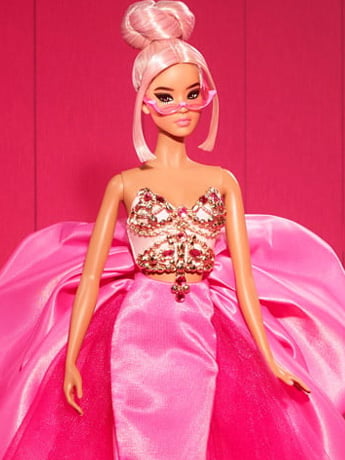 Mattel Barbie Signature Pink Collection Barbie Doll Gold Label Collection