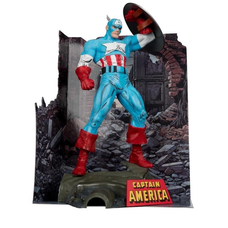 McFarlane Toys Marvel Comics Captain America (The Amazing Spider-Man #323) 1/6 Scale Action Figure - View 4