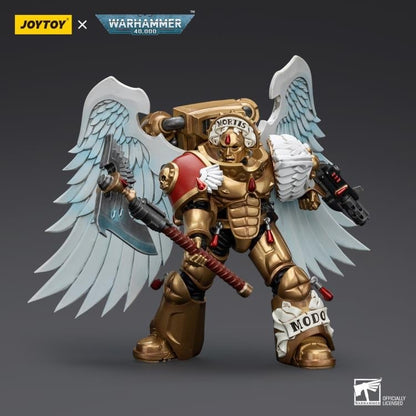 JoyToy Warhammer 40K Blood Angels Sanguinary Guard with Encarmine Axe and Inferno Pistol 1/18 Scale Action Figure - View 6