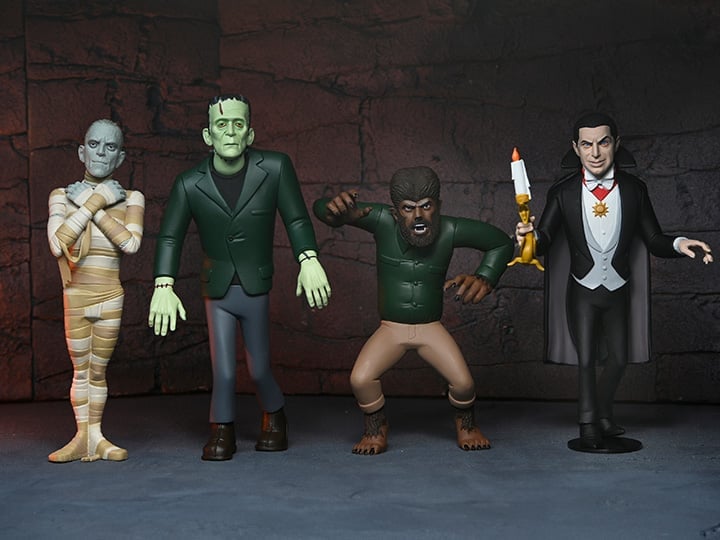 NECA Universal Monsters Toony Terrors Set of 4 Figures - View 2