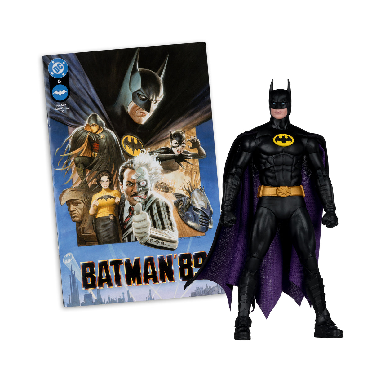 McFarlane Toys DC Direct Page Punchers Batman '89 #6 Batman 7-Inch Action Figure with Comic - View 7