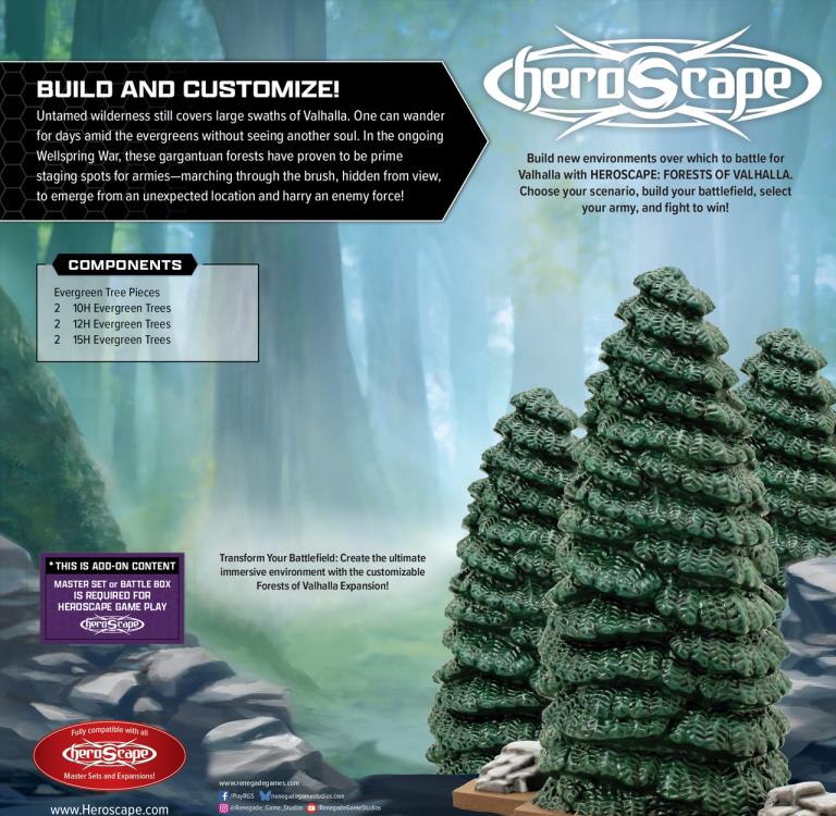Renegade Game Studios Heroscape Forests of Valhalla Terrain Expansion - View 4