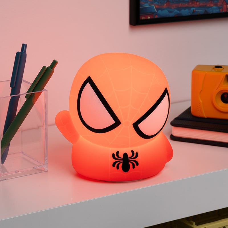 Paladone Marvel SquishyGlo Spider-Man Light, 5.5-Inch Silicone - View 4