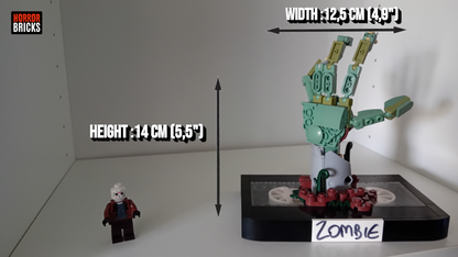 Horror Bricks Zombie Collector Brick Pocket VHS #2 Block Set, 5.5-Inch - View 3