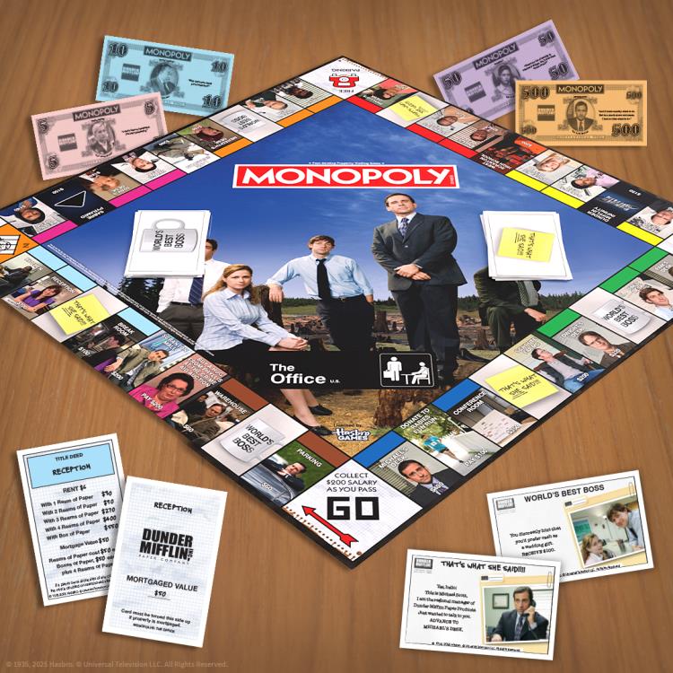 Hasbro Monopoly: The Office Property-Trading Board Game - View 3