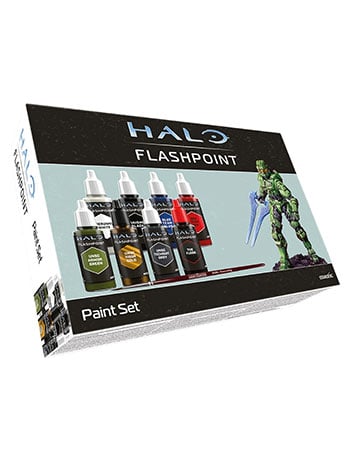 Mantic Games Halo: Flashpoint Paint Set with Master Chief Theme