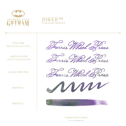 Ferris Wheel Press DC Comics Shadows Over Gotham City The Joker Signature Ink - View 7