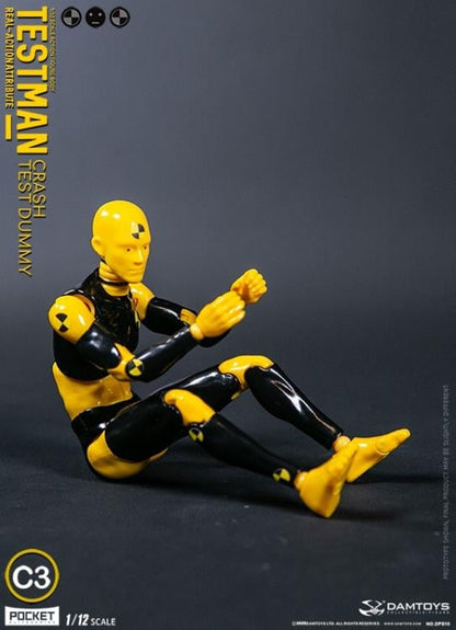 Damtoys Testman Pocket Elite Real-ActionAttribute Crash Test Dummy C3 1/12 Scale Action Figure - View 4