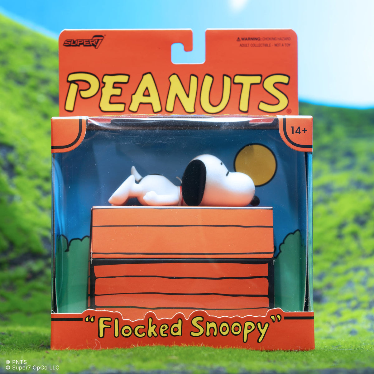 Super7 Peanuts ReAction Sleeping Snoopy (Flocked) Action Figure - View 3
