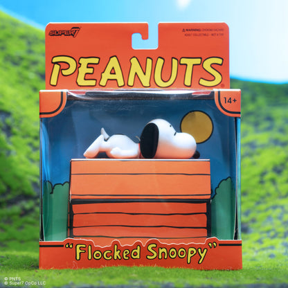Super7 Peanuts ReAction Sleeping Snoopy (Flocked) Action Figure - View 3