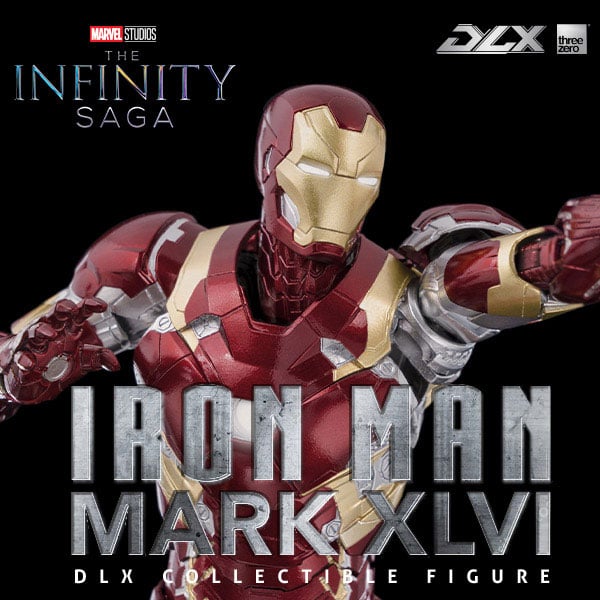 threezero Marvel Avengers: Infinity Saga DLX Iron Man Mark 46 1/12 Scale 7-Inch Action Figure - View 24