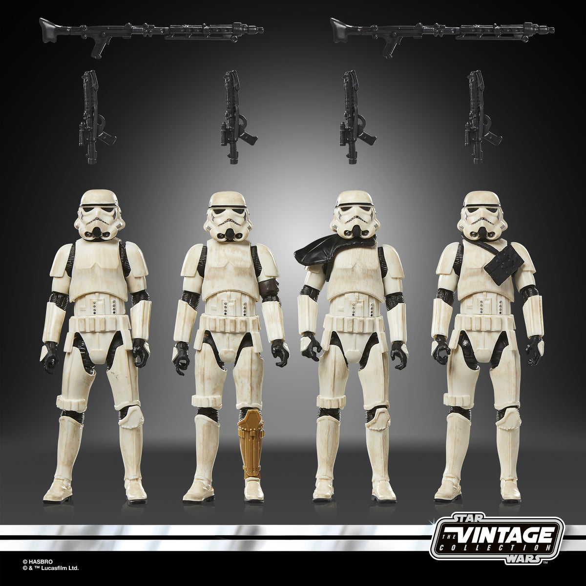 Hasbro Star Wars The Vintage Collection Imperial Remnant Stormtrooper Exclusive Action Figure Set - View 6