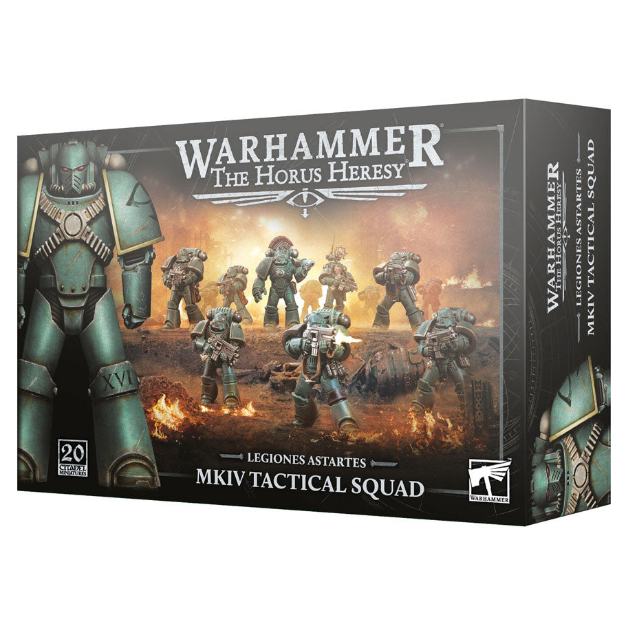 Games Workshop Warhammer The Horus Heresy Legiones Astartes MkIV Tactical Squad Citadel Miniature Set - View 3