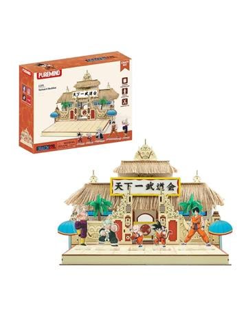 Puremind Dragon Ball Tenkaichi Budokai Wooden Construction Set with Acrylic Figures