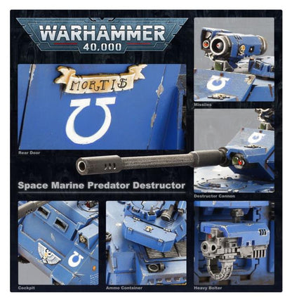 Games Workshop Warhammer 40,000 Space Marines Predator Plastic Miniature - View 4