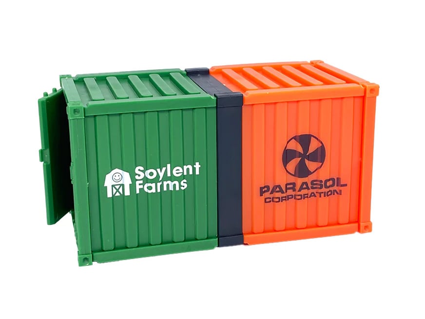Monster Fight Club Monster Scenery Cargo Containers (Short Ver.) Game-Ready Tabletop Scenery Set - View 11