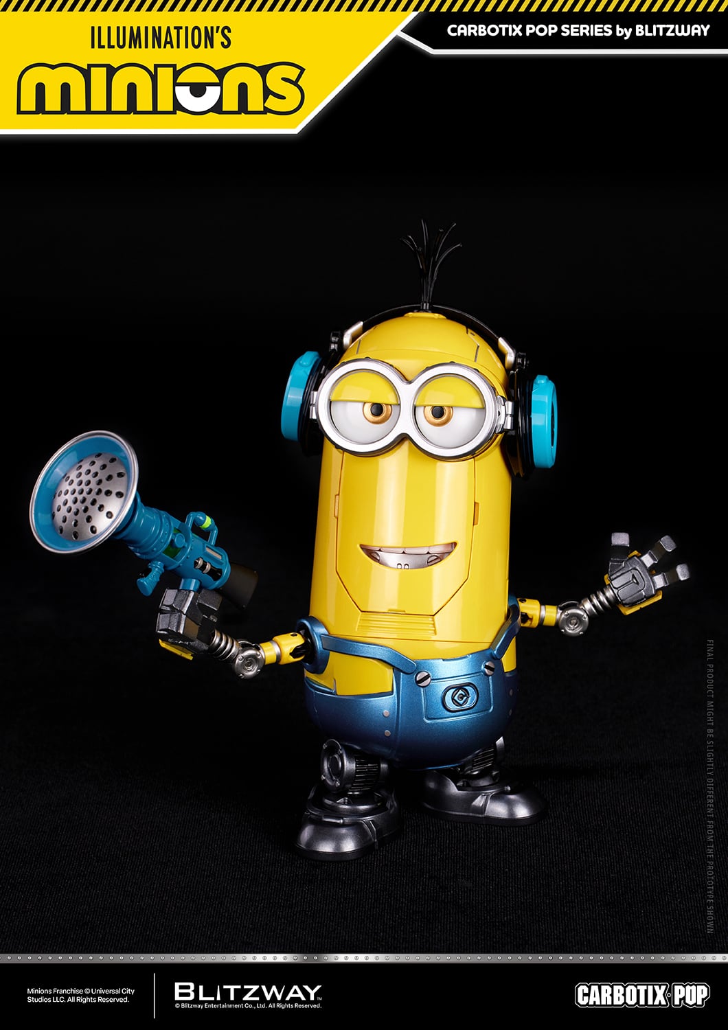 Blitzway Minions Carbotix Pop Kevin 6.5-Inch Action Figure - View 3