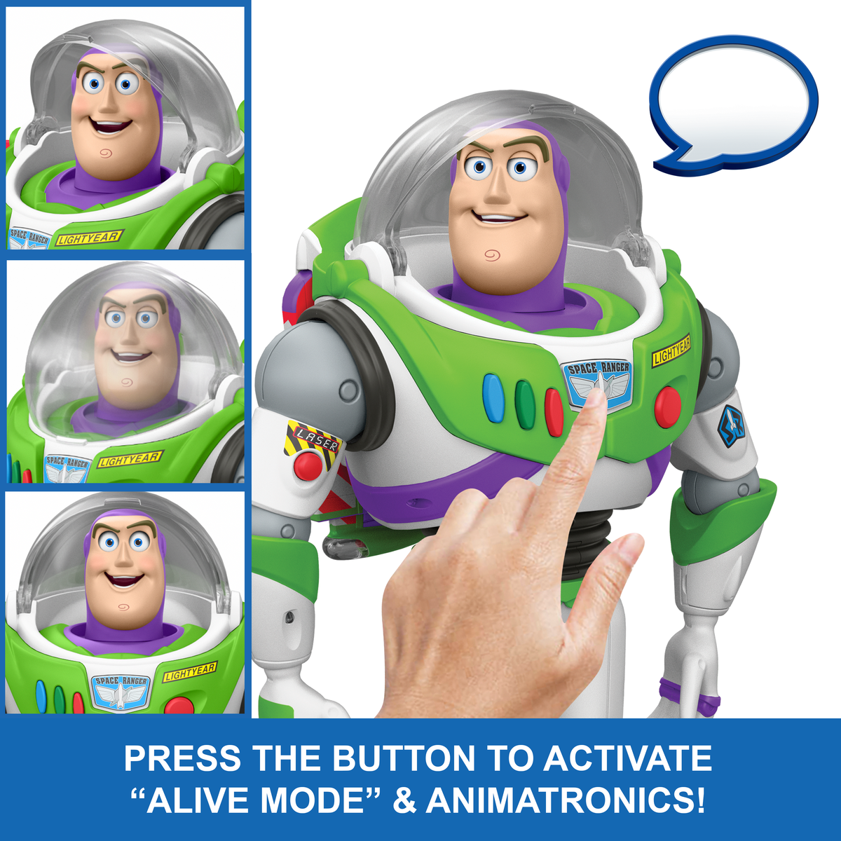 Mattel Toy Story Ultimate Action Buzz Lightyear 12-Inch Plastic Action Figure - View 18