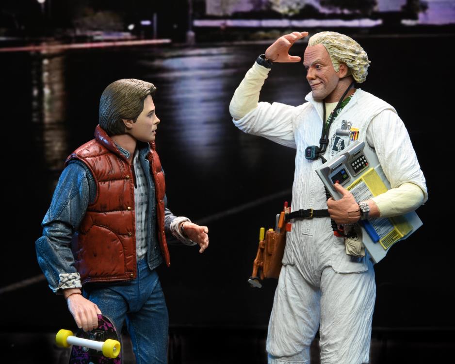 NECA Back to the Future Ultimate Doc Brown (Hazmat Suit) Action Figure - View 15