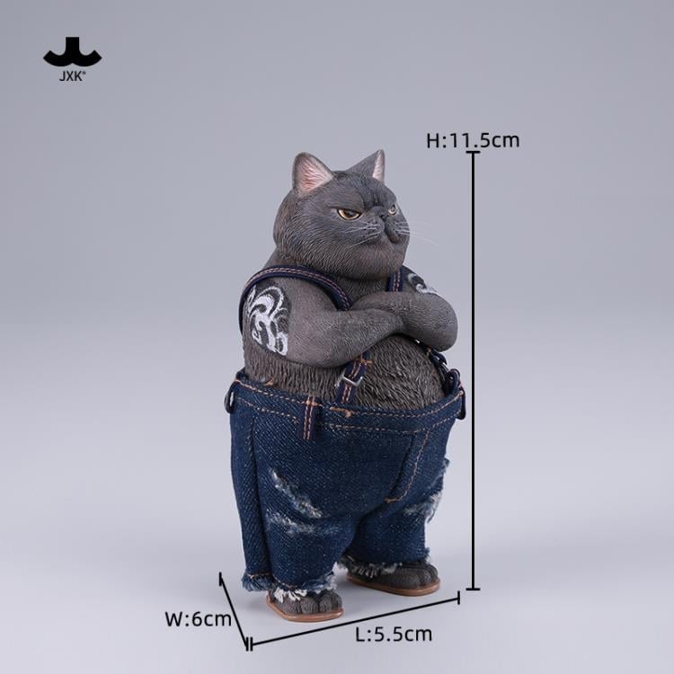 JxK.Studio Tough-Guy Cat (Ver. B) 4.5-Inch Resin Figure - View 12