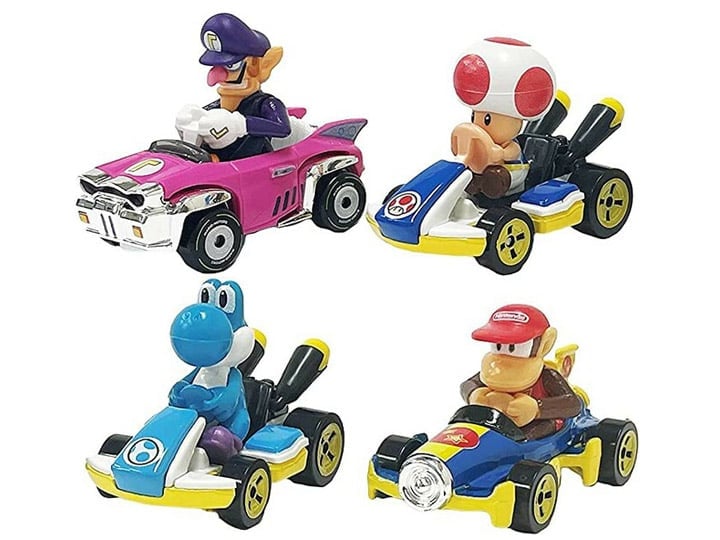 Mattel Hot Wheels Mario Kart Die-Cast Four-Pack Mix 4, 1/64 Scale - View 2