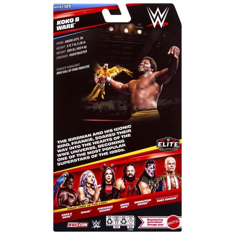 Mattel WWE Elite Collection Series 125 Koko B. Ware Action Figure - View 9