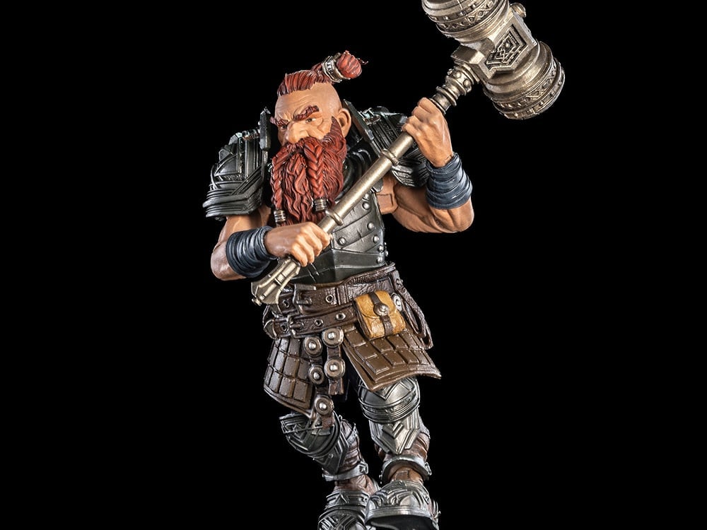 Four Horsemen Mythic Legions: The Roleplaying Game Dwarf Fighter (Base Player) Action Figure - View 2