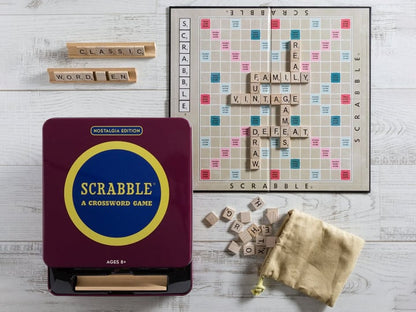 WS Game Company Scrabble Nostalgia Edition Collectible Tin Board Game - View 2