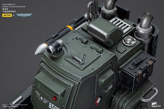 JoyToy Warhammer 40K Astra Militarum Cadian Armoured Sentinel 1/18 Scale Plastic Action Figure - View 15