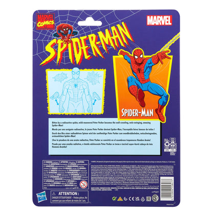 Hasbro Spider-Man Marvel Legends Retro Collection Spider-Man Cel Shaded Ver. Action Figure - View 9