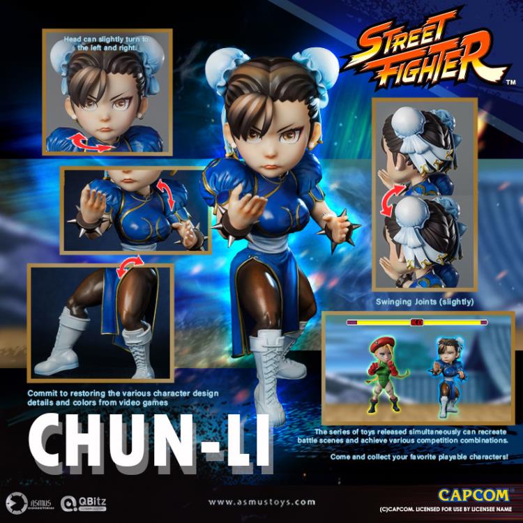 Asmus Toys Street Fighter Qbitz XL Chun-Li 6.7-Inch Vinyl Figure - View 12