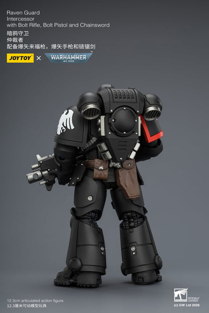 JoyToy Warhammer 40,000 Raven Guard Intercessor 1/18 Scale Plastic Action Figure 4.8-Inch - View 6