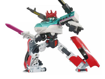 Takara Tomy Shinkansen Transformation Robo Shinkalion Plarail-Shinkalion SGX E5 and E6 Plastic Figure Set - View 2