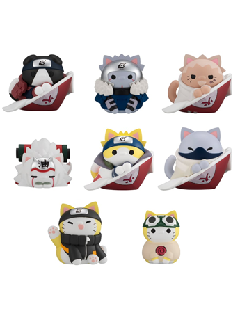 MegaHouse Naruto: Shippuden Nyaruto! Mega Cat Project The Bond Between Master and Disciple Box of 8 Random Figures (Reissue)