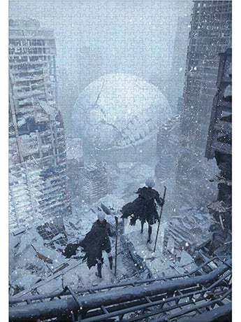 Square Enix NieR: Automata 1000-Piece Jigsaw Puzzle Ver. C with YoRHa 9S and 2B